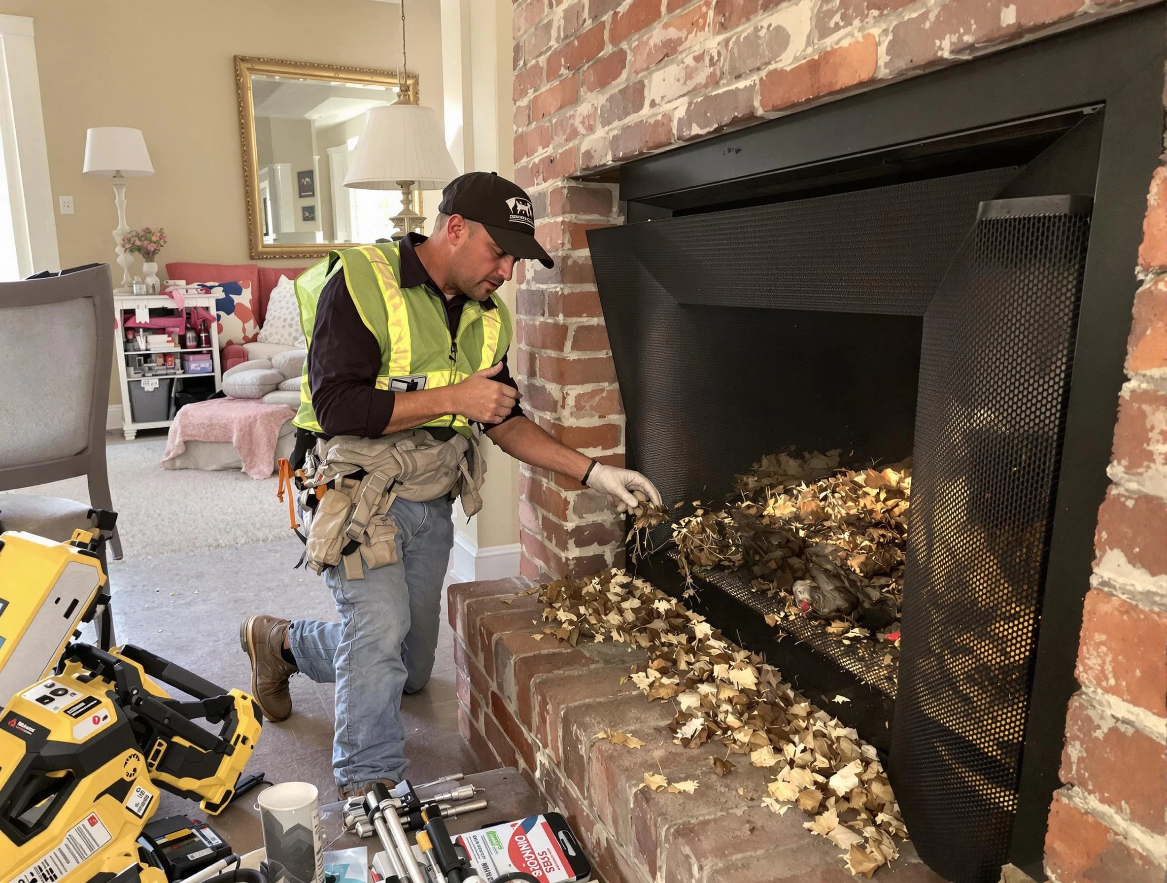 Safe screening installation by Tempe Chimney Sweep in Tempe, AZ