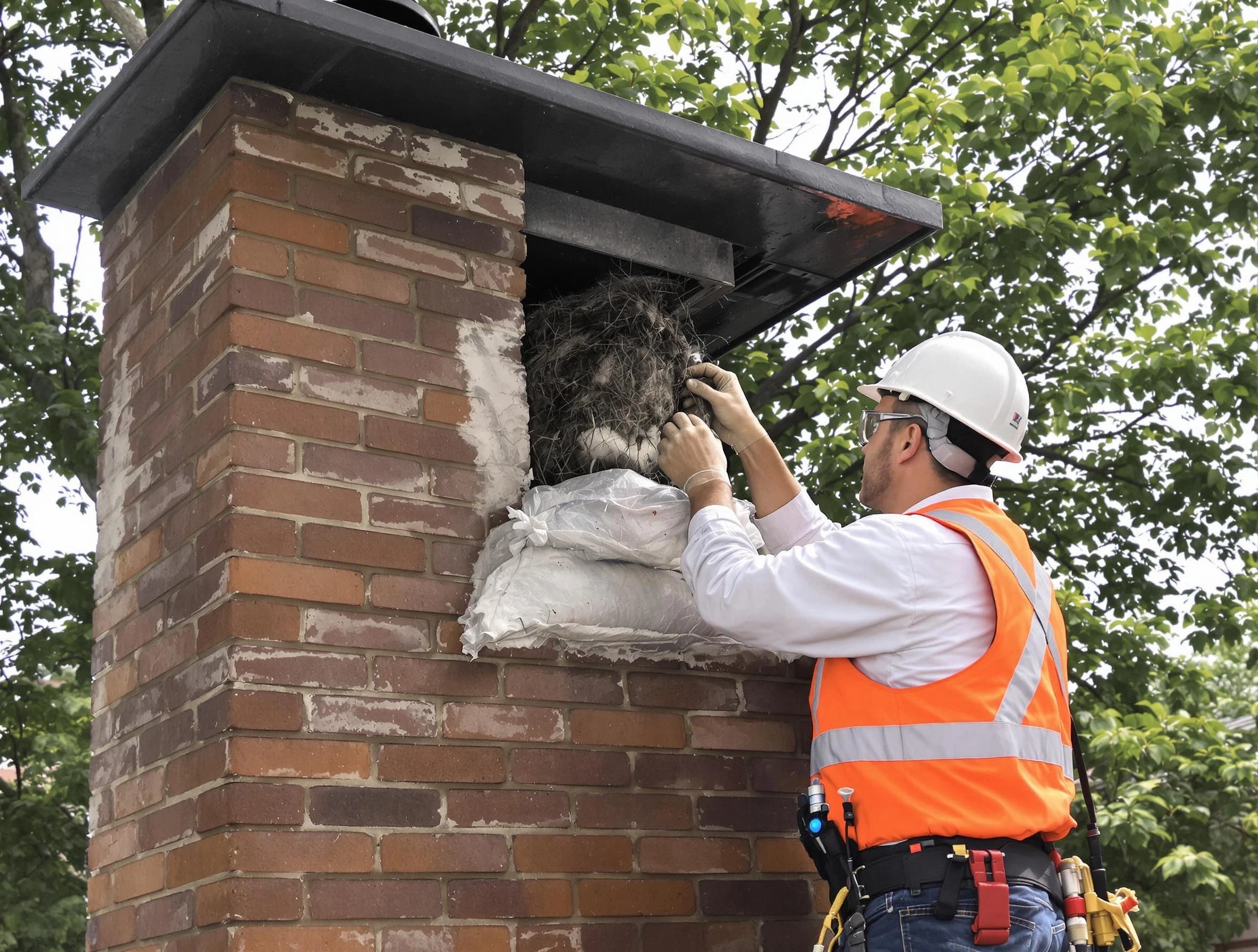 Humane removal of debris and animals by Tempe Chimney Sweep in Tempe, AZ