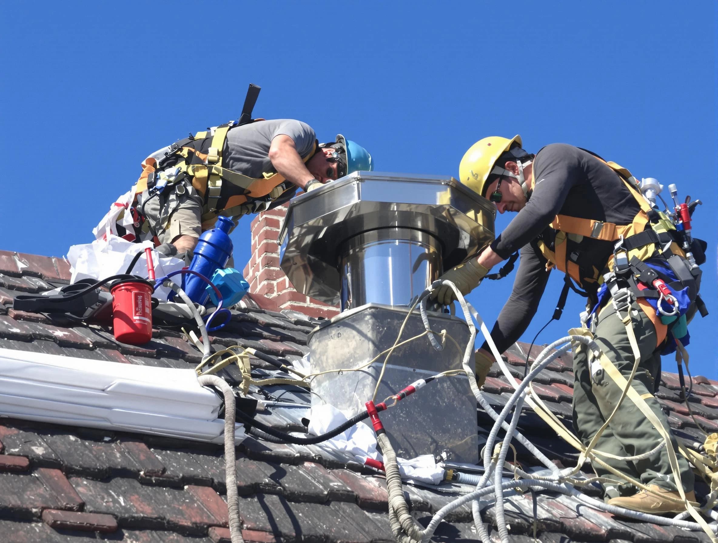 Protective chimney cap installed by Tempe Chimney Sweep in Tempe, AZ