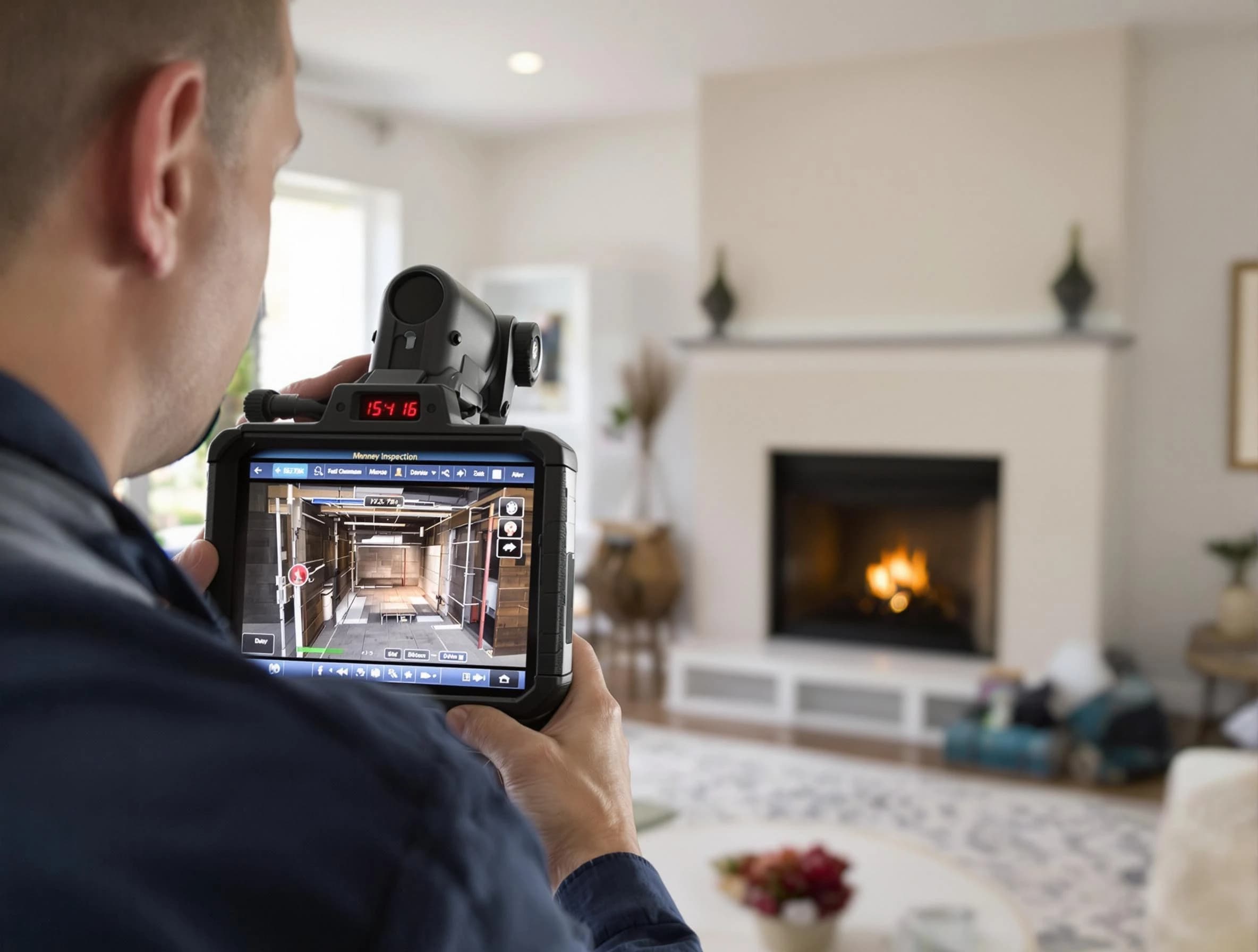 Tempe Chimney Sweep conducting a thorough chimney inspection in Tempe, AZ