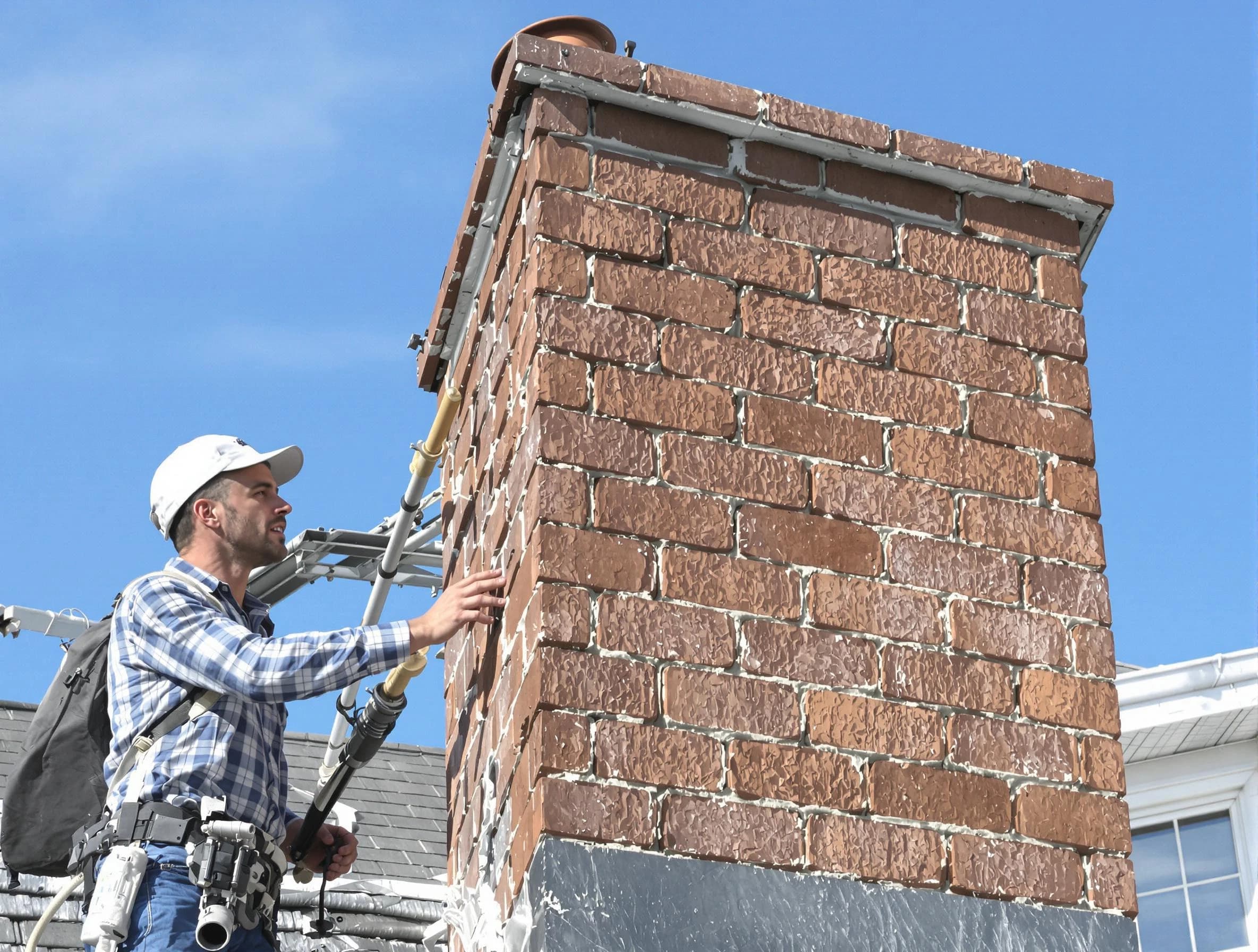 Brickwork for a chimney rebuild by Tempe Chimney Sweep in Tempe, AZ