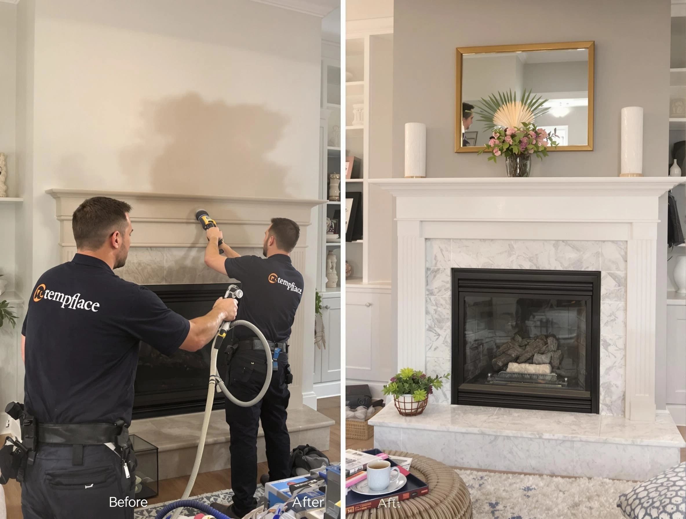 Professional soot removal by Tempe Chimney Sweep team in Tempe, AZ