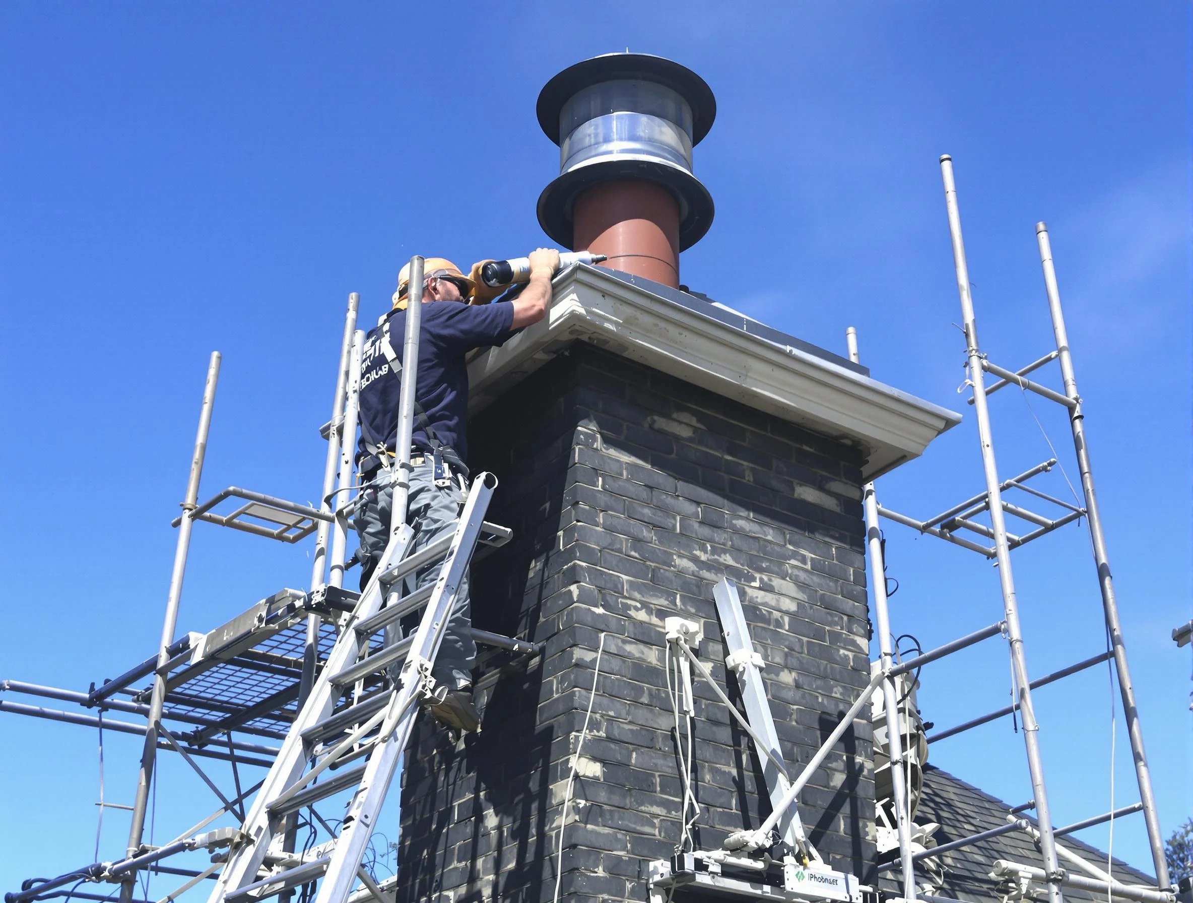 Sturdy chimney crown finished by Tempe Chimney Sweep in Tempe, AZ