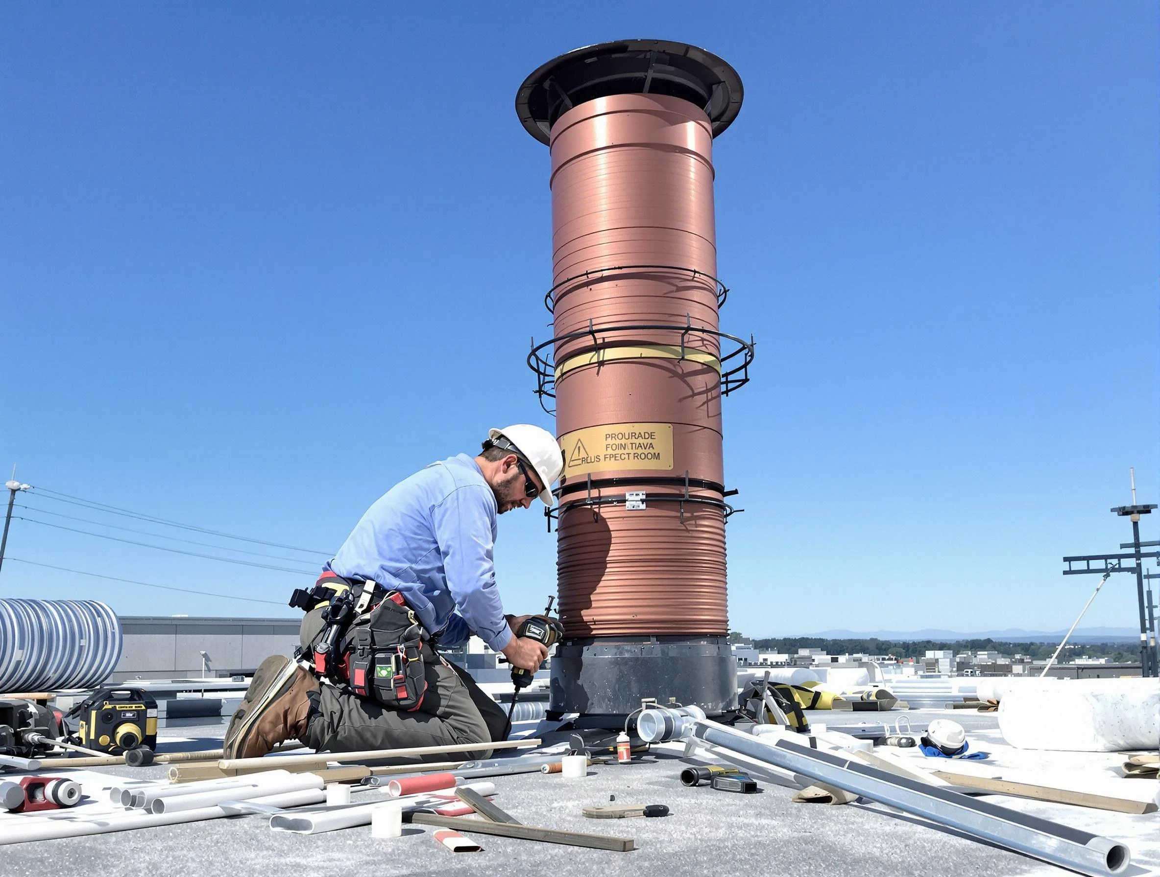Installed chimney liner by Tempe Chimney Sweep in Tempe, AZ