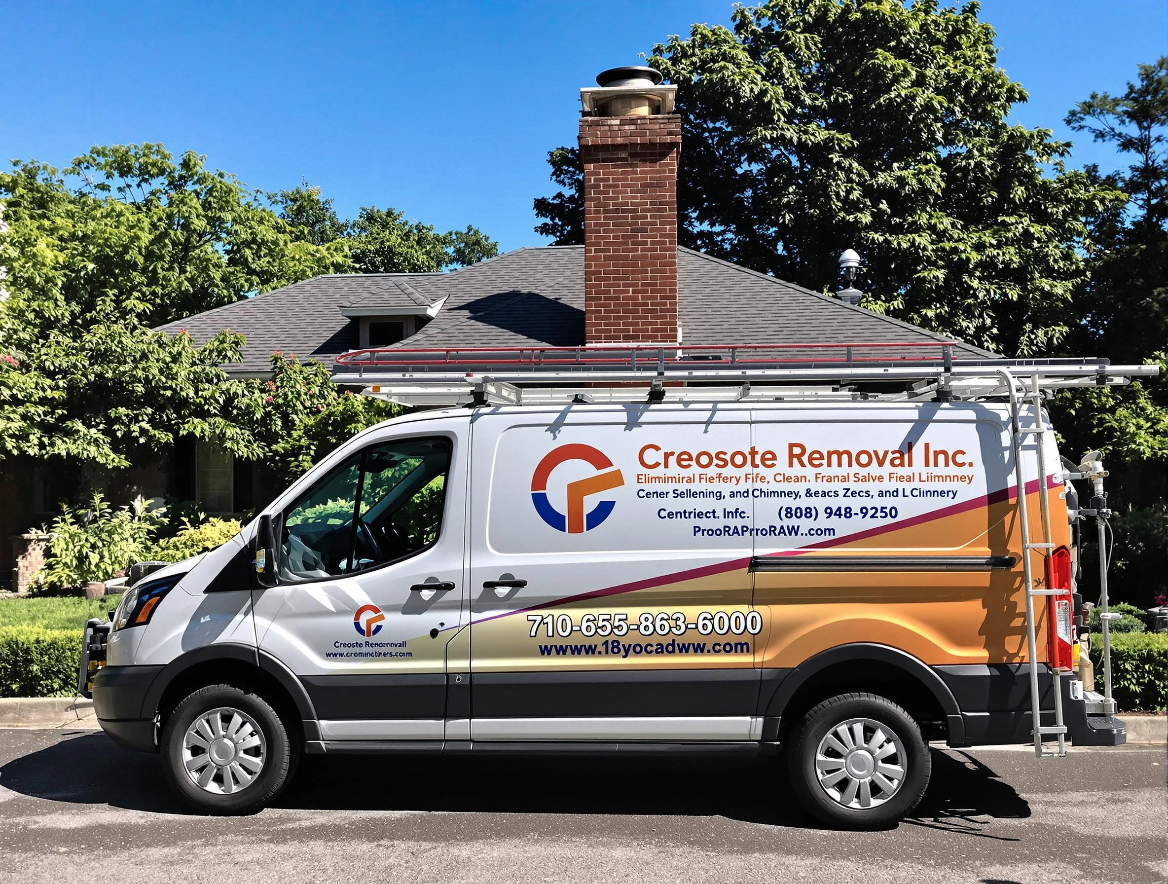 Tempe Chimney Sweep technician removing creosote safely in Tempe, AZ